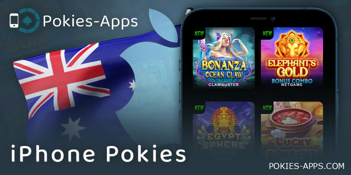 Play pokies at an online casino on iPhone