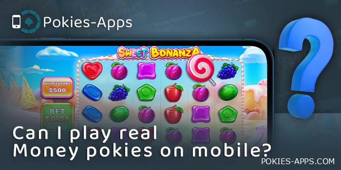 Play online pokies for real money through the mobile app